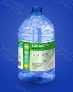 Этикетки 5 видов на тару 5 литров «Корм КРС» — фото
