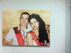 Фотокартина на холсте 80х60см «Свидетели-молодожены» — фото 3