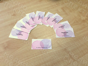 Визитка на дизайнерской бумаге для косметолога «Смирнова Анна» — фото 2