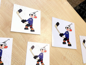 Наклейки на автомашину «Хоккеист» — фото 2