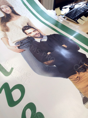 Наклейка с матовой ламинацией 1х2м «Эдельвейс» — фото 3