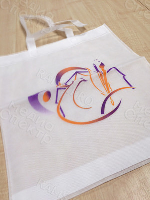 Сумка из нетканого материала 46х38см с логотипом «Пленэр на Академичке» — фото 2