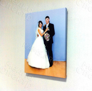Фотокартина на холсте 60х80см «Жених и невеста» — фото 1