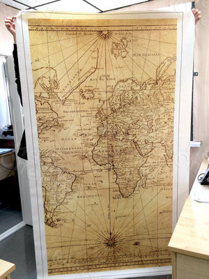 Фотография на холсте 105х200см «Старинная карта» — фото 1