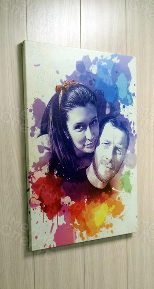 Фотокартина в стиле гранж на холсте 50х70см «Подарок любимой» — фото 3