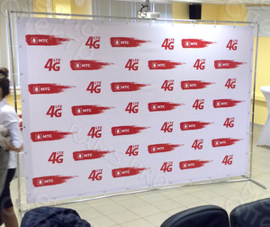 Press wall 3х2.2м «MTS 4G» — фото 2