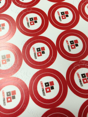 Наклейка круг 20мм «LIBERTIPROJECT» — фото 2