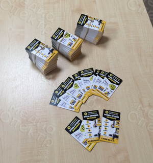 Визитки 90х50мм на картоне «СТРОЙСЕРВИС» — фото 5