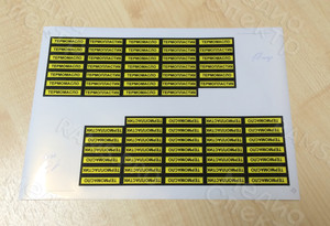 Наклейки-пиктограммы на цветной/прозрачной/полупрозрачной пленке — фото 8