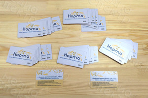 Пластиковая карта 85х55мм для медицинского центра ЗОЖ «Норма» — фото 1