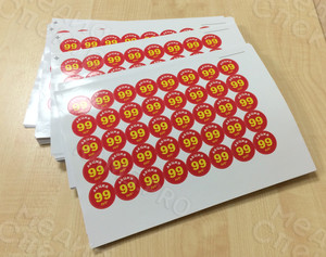 Наклейки круг 30мм «Акция 99 руб.» — фото 3