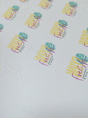 Наклейки 40х40мм на стаканчики для кафе «Why Fresh» — фото 2