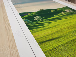 Модульные картина на холсте 4 шт. 52х112см «Зеленые горы» — фото 8