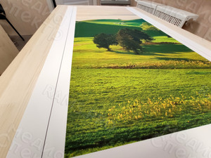 Модульные картина на холсте 4 шт. 52х112см «Зеленые горы» — фото 4