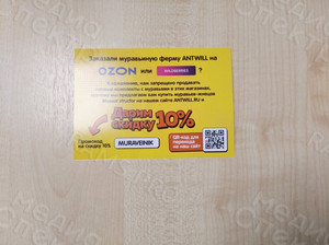Листовка-купон на покупку муравьев бренда «АнтВилл» со скидкой — фото 3