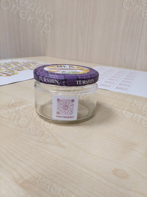 Наклейка-QRкод на упаковки «МЁД ПРЕДГОРЬЯ АЛТАЯ» — фото 1