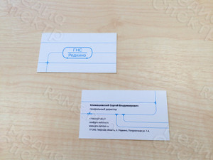 Визитки 90х50мм «ГНС-Редкино» — фото 1