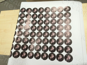 Наклейки круг 70мм «ЮТУБ КАНАЛ ВЕЧНЫЙ» — фото 1