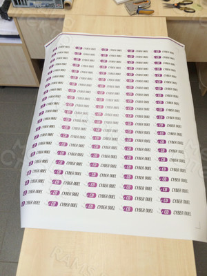 Наклейки 140х40мм «CYBER DUEL» — фото 4