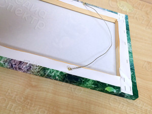 Фотокартина на холсте 30х50см «Собака и три гриба» — фото 8