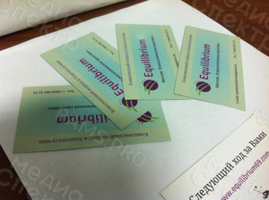 Визитки 90х50мм «Equilibrium» массаж — фото 2