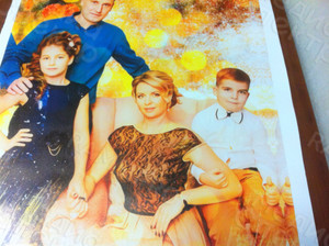 Фотокартина в стиле дрим-арт на холсте 50х70см «Семья» — фото 2