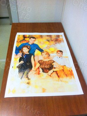 Фотокартина в стиле дрим-арт на холсте 50х70см «Семья» — фото 1