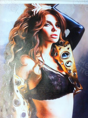 Фотокартина на холсте 50х50см «Девушка огонь» — фото 2