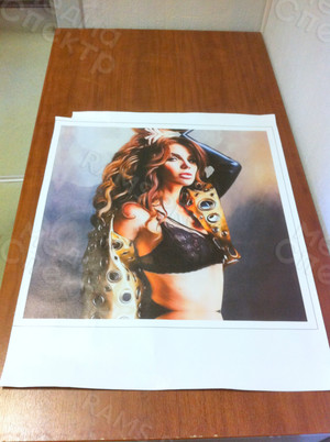 Фотокартина на холсте 50х50см «Девушка огонь» — фото 1