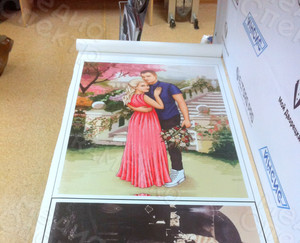 Фотокартина в стиле дрим-арт на холсте 50х70см «Двое в парке» — фото 1