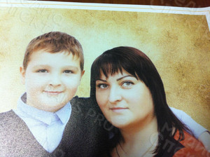 Фотокартины на холсте 40х30см «Мама и сын» — фото 2