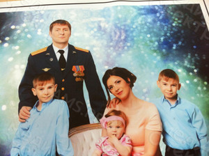 Фотокартина в стиле дрим-арт на холсте 50х40см «Портрет семьи» — фото 2