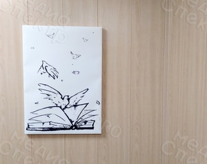 Картина 50х70 см «Птицы из книги Только совесть» — фото 1