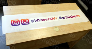 Наклейки на витрины магазина WILLI SHOES — фото 2