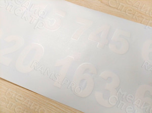 Наклейки номера телефонов на дверь гаража — фото 2