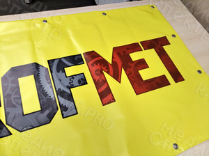 Баннер-вывеска с логотипом компании «ПРОФМЕТ» — фото 2