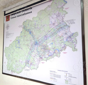 Настенный стенд-карта газопроводов 2022 — фото 1