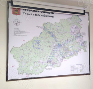 Настенный стенд-карта газопроводов 2022 — фото 3