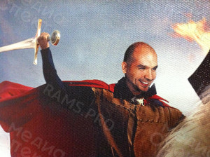 Картина-фотомонтаж на холсте 60х40см «Всадник на белом коне» — фото 5