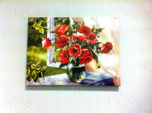 Фотокартины на холстах 40х30см «Цветы мак» — фото 1