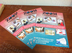 Плакат А3 «Интерьерная фотостудия «ZOOM» — фото 1