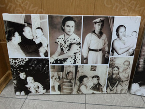 Фотокартина-коллаж на холсте 60х40см «Наша семья» — фото 1