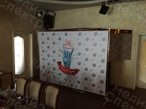 Press Wall 3х2.2м на выпускной вечер «Стоматологи 2016» — фото 3