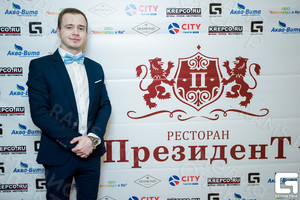 Press Wall 3х2.2м для презентации «Ресторан Президент» — фото 8