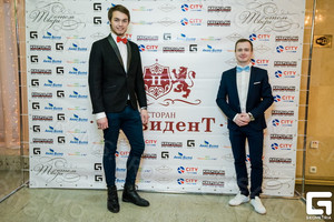 Press Wall 3х2.2м для презентации «Ресторан Президент» — фото 1