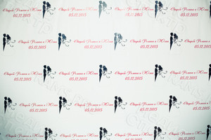 Press Wall 3х2.2м на свадьбу Роману и Юлии — фото 3