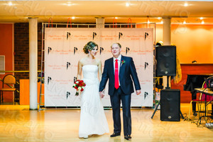 Press Wall 3х2.2м на свадьбу Роману и Юлии — фото 1