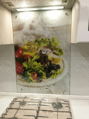 Наклейка 60х90см на стекло у газовой плиты — фото 1