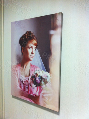 Фотокартина на холсте 60х80см «В шикарном свадебном платье» — фото 4